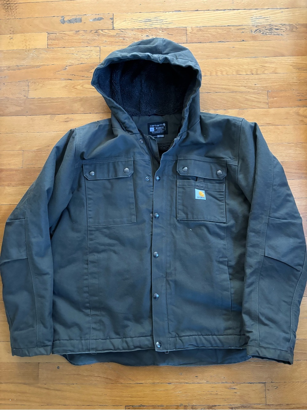 Carhartt Sherpa lined duck utility jacket